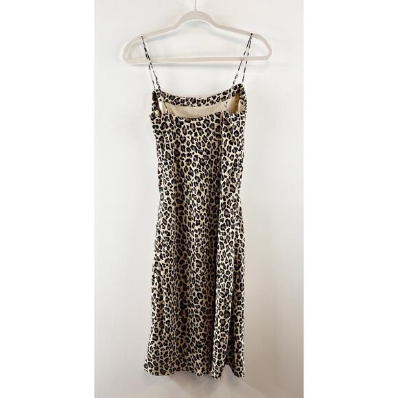 Abercrombie & Fitch The Julia Slip Midi Dress Leopard XS - Picture 10 of 11